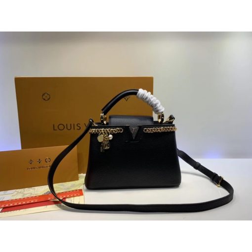 Louis Vuitton Taurillon Leather Capucines PM M52963 Black - Image 2