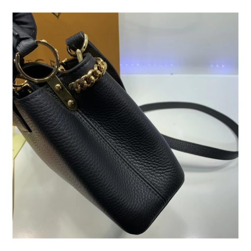 Louis Vuitton Taurillon Leather Capucines PM M52963 Black - Image 4