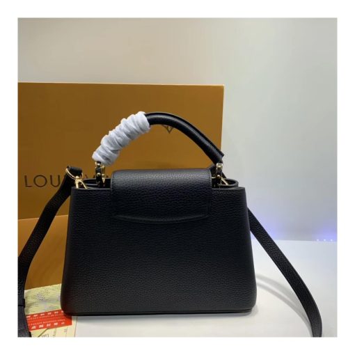 Louis Vuitton Taurillon Leather Capucines PM M52963 Black - Image 7