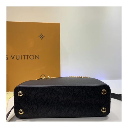 Louis Vuitton Taurillon Leather Capucines PM M52963 Black - Image 8