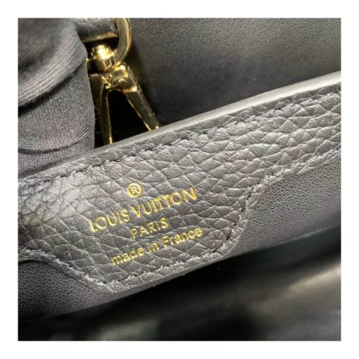 Louis Vuitton Taurillon Leather Capucines PM M52963 Black - Image 10