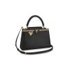 Louis Vuitton Taurillon Leather Capucines PM M52963 Black