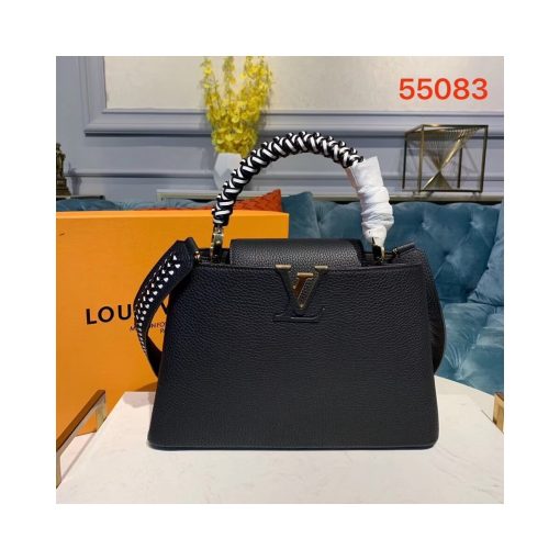 Louis Vuitton Taurillon Leather Capucines PM M55083 Black - Image 2