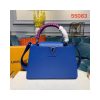 Louis Vuitton Taurillon Leather Capucines PM M55083 Blue