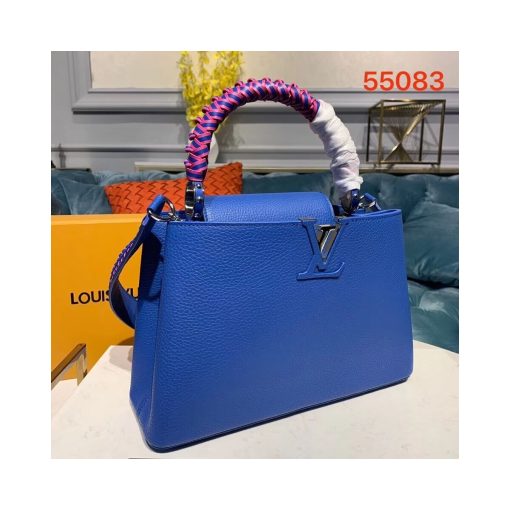 Louis Vuitton Taurillon Leather Capucines PM M55083 Blue - Image 2