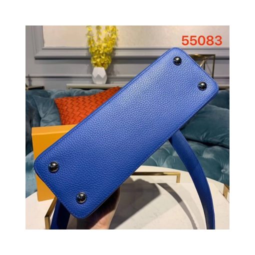 Louis Vuitton Taurillon Leather Capucines PM M55083 Blue - Image 4