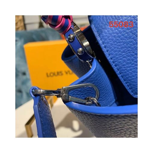 Louis Vuitton Taurillon Leather Capucines PM M55083 Blue - Image 6