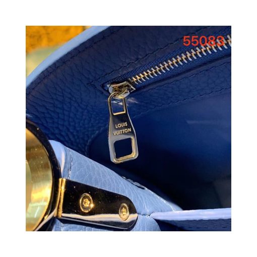 Louis Vuitton Taurillon Leather Capucines PM M55083 Blue - Image 7