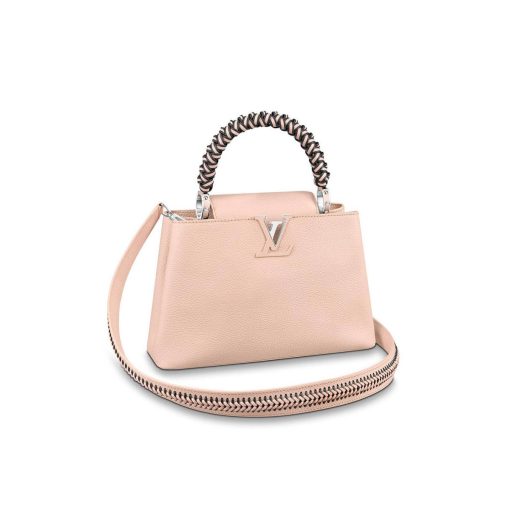 Louis Vuitton Taurillon Leather Capucines PM M55083 Light Pink