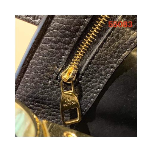Louis Vuitton Taurillon Leather Capucines PM M55083 Black - Image 8