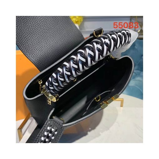 Louis Vuitton Taurillon Leather Capucines PM M55083 Black - Image 10