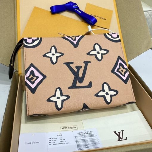 Louis Vuitton Toiletry Pouch 26 M80751 M80752 Beige - Image 3