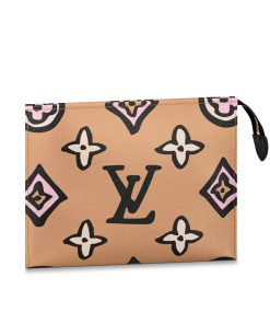 Louis Vuitton Toiletry Pouch 26 M80751 M80752 Beige