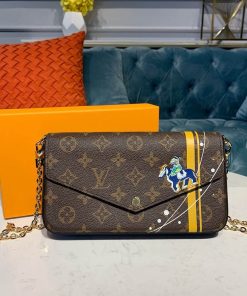 Louis Vuitton Troy Print Pochette Felicie M61276
