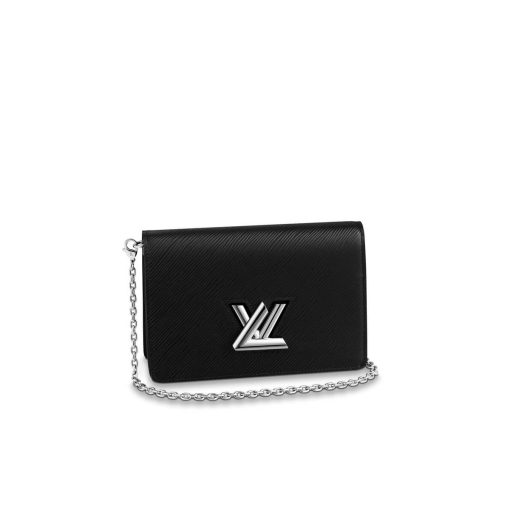 Louis Vuitton Twist Belt Chain Wallet M68559 M68560 Black