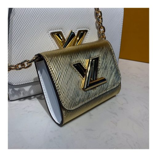 Louis Vuitton Twist MM And Twisty M55683 White/Gold - Image 11