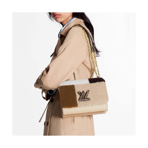 Louis Vuitton Twist MM M55450 In Leather and Shearling - Image 2