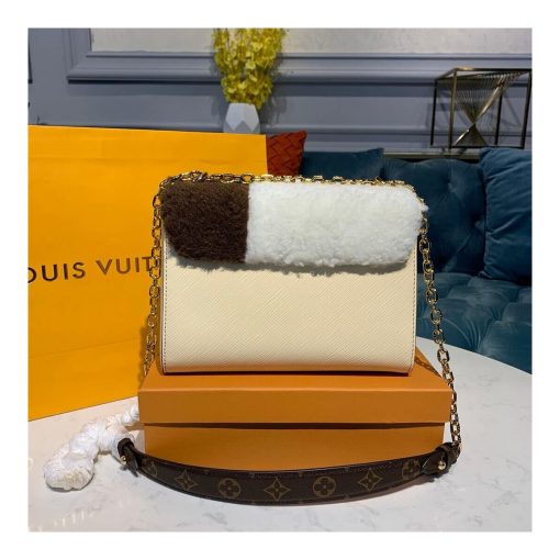 Louis Vuitton Twist MM M55450 In Leather and Shearling - Image 5