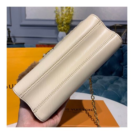 Louis Vuitton Twist MM M55450 In Leather and Shearling - Image 6