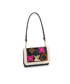 Louis Vuitton Twist MM M56976 In Leather and Shearling