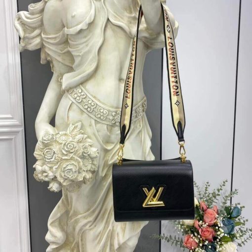 Louis Vuitton Twist MM M57505 M57506 Black - Image 3