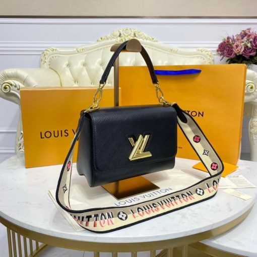 Louis Vuitton Twist MM M57505 M57506 Black - Image 6