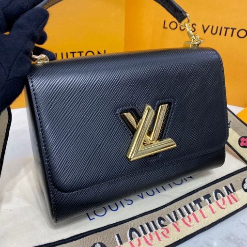 Louis Vuitton Twist MM M57505 M57506 Black - Image 9