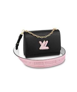 Louis Vuitton Twist MM M57666 M57667 Black