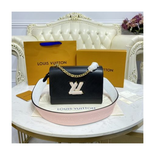 Louis Vuitton Twist MM M57666 M57667 Black - Image 3