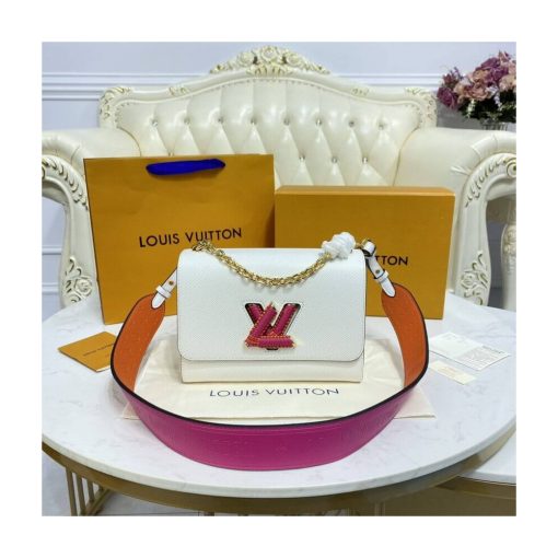Louis Vuitton Twist MM M57666 M57667 White - Image 3