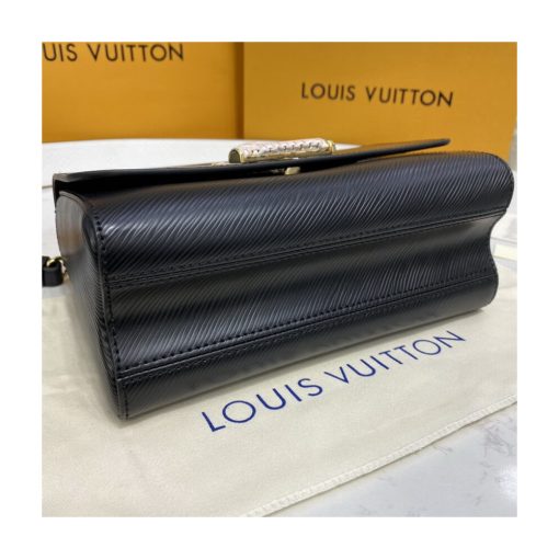Louis Vuitton Twist MM M57666 M57667 Black - Image 6
