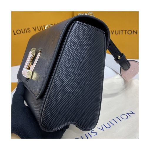 Louis Vuitton Twist MM M57666 M57667 Black - Image 7
