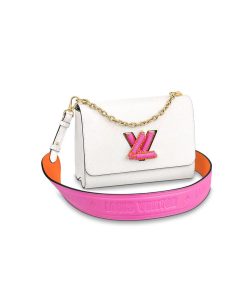 Louis Vuitton Twist MM M57666 M57667 White