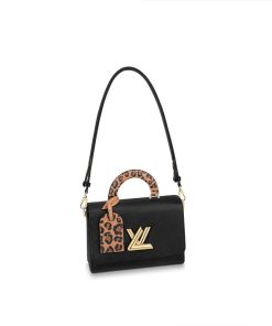 Louis Vuitton Twist MM M58568 M58689 Black