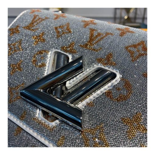 Louis Vuitton Twist MM with Silver Sequins M50282 - Image 5