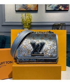 Louis Vuitton Twist PM with Silver Sequins M55842