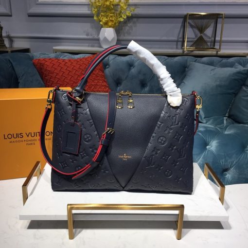 Louis Vuitton V Tote MM M44422 M44397 M44421 Navy Blue - Image 2