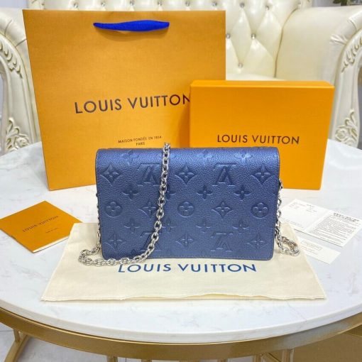 Louis Vuitton Vavin Chain Wallet M59077 Navy Nacre - Image 6