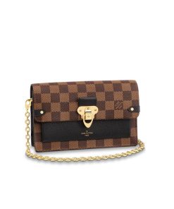Louis Vuitton Vavin Chain Wallet N60237 N60221 N60222 Black