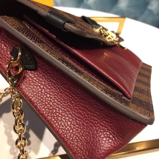 Louis Vuitton Vavin Chain Wallet N60237 N60221 N60222 Burgundy - Image 7