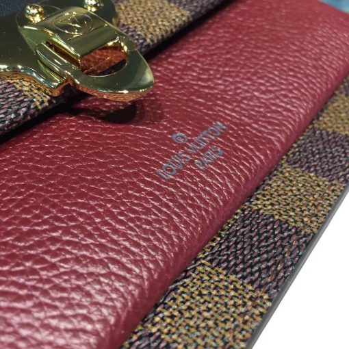 Louis Vuitton Vavin Chain Wallet N60237 N60221 N60222 Burgundy - Image 8