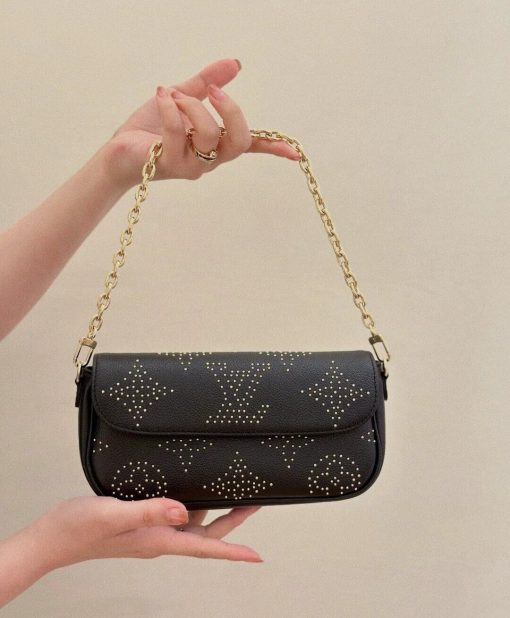 Louis Vuitton Wallet on Chain Ivy Bag M82653 Black Monogram Empreinte With Studs - Image 2