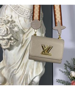 Louis Vuitton Wide Embroidered Strap Twist PM M57049 Grey
