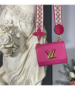 Louis Vuitton Wide Embroidered Strap Twist PM M57049 Rosy