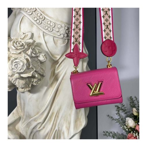 Louis Vuitton Wide Embroidered Strap Twist PM M57049 Rosy