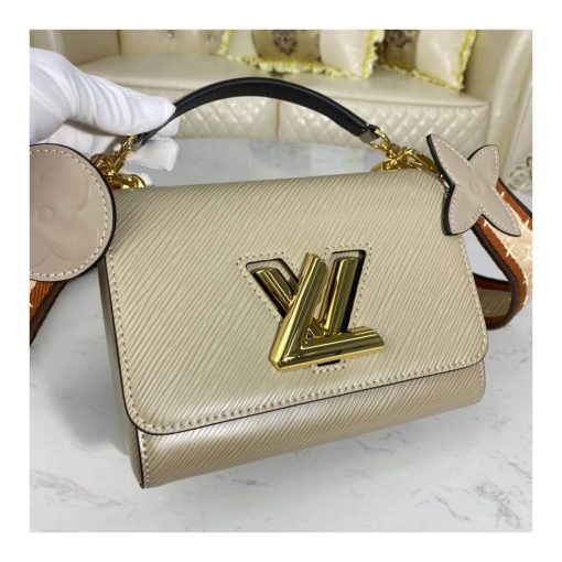 Louis Vuitton Wide Embroidered Strap Twist PM M57049 Grey - Image 7