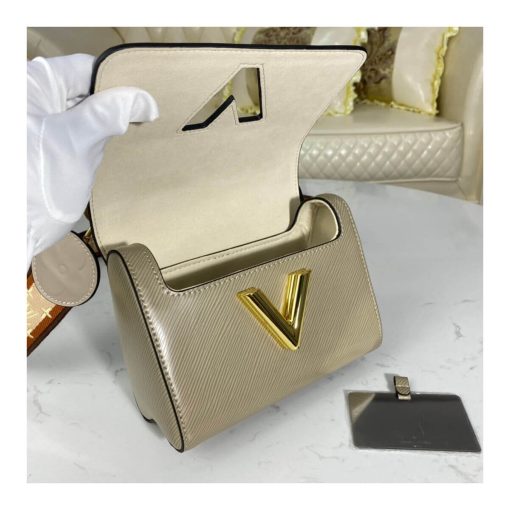 Louis Vuitton Wide Embroidered Strap Twist PM M57049 Grey - Image 9