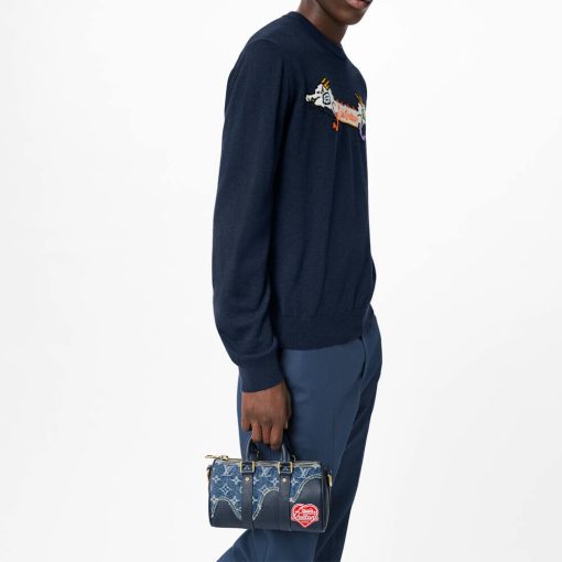 Louis Vuitton x Nigo Keepall XS M81011 Blue - Image 2