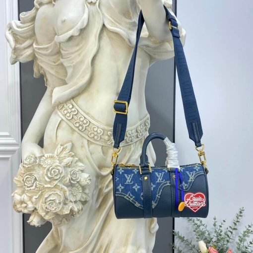 Louis Vuitton x Nigo Keepall XS M81011 Blue - Image 4