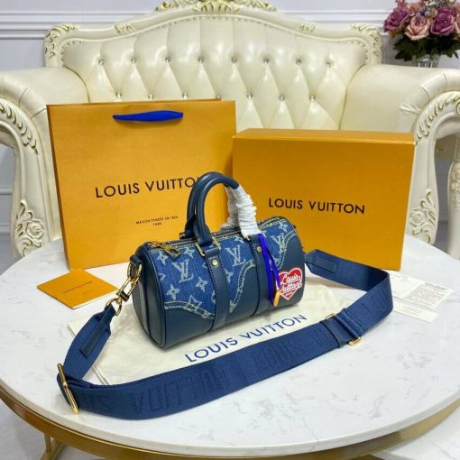 Louis Vuitton x Nigo Keepall XS M81011 Blue - Image 6